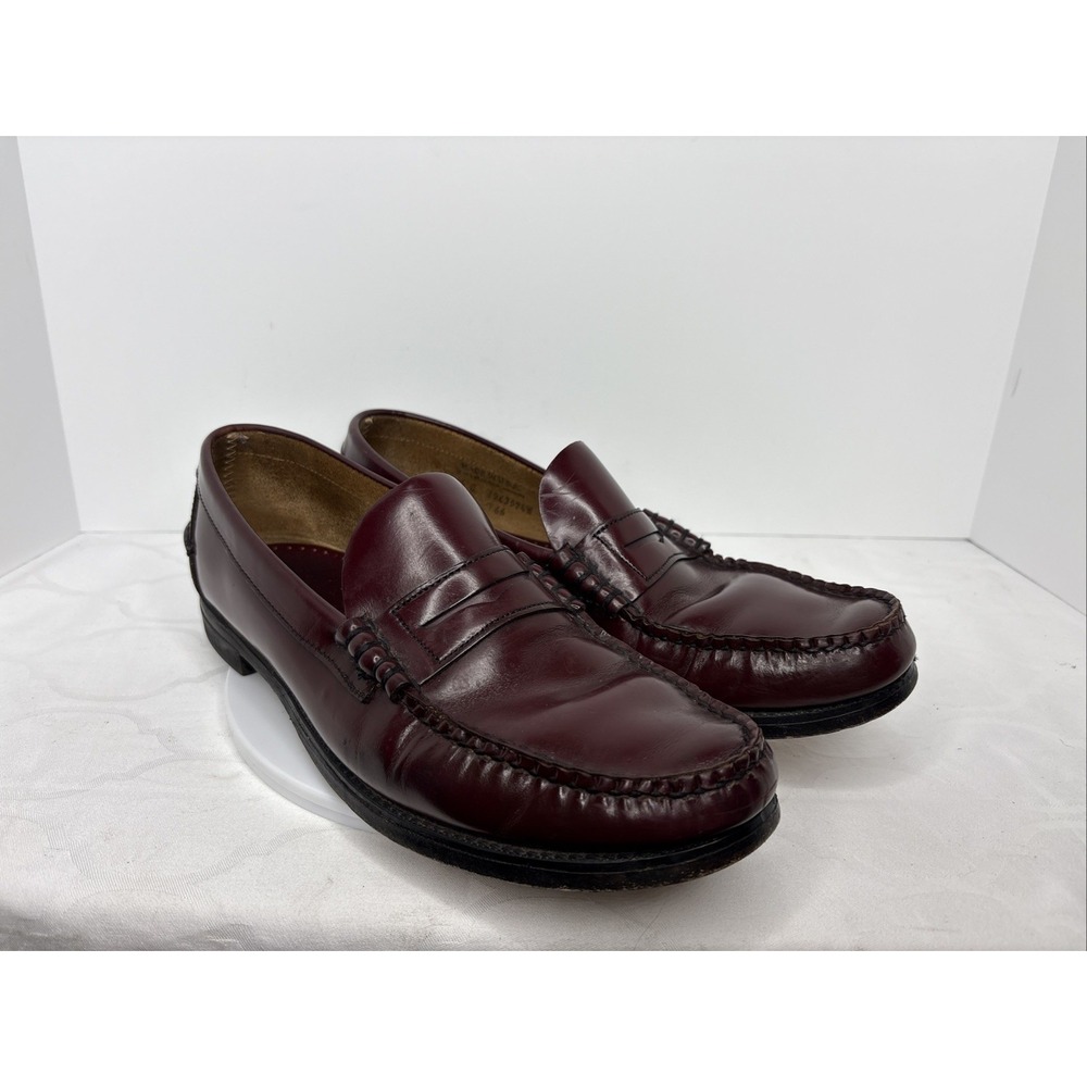 Sebago Penny Loafers Shoes Men Size 11.5 G Burgundy Slip On Dress Shoe USA